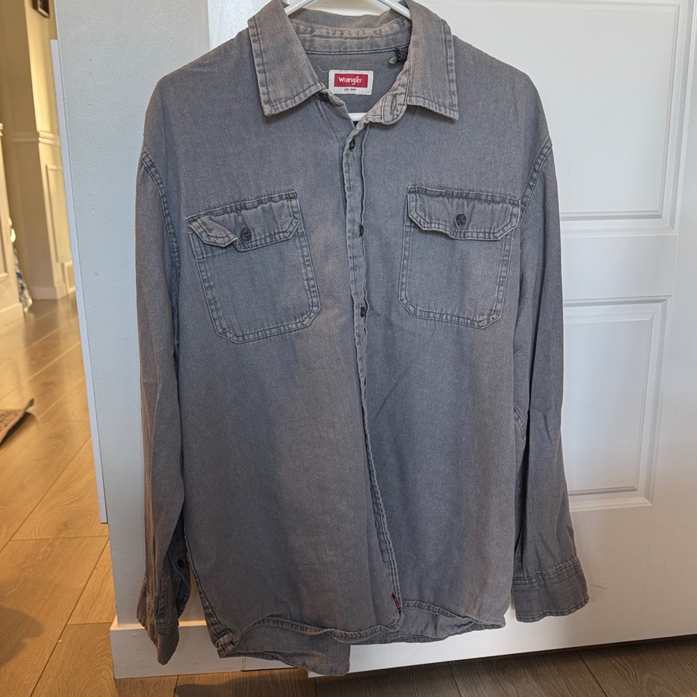 Wrangler Men's Charcoal Shirt Jacket